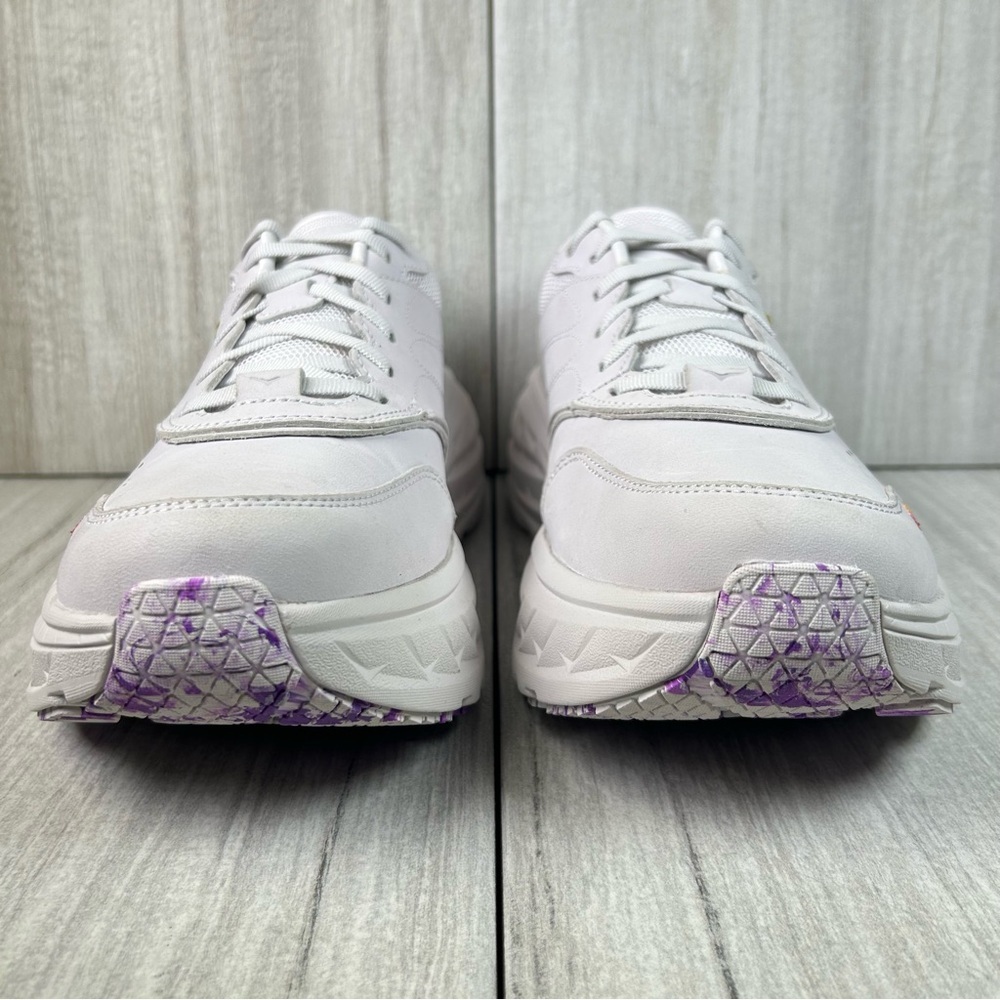 NEW Hoka One One Bondi L BP Floral Nubuck Leather Athletic Sneaker Mens Size 13 - Picture 5 of 10